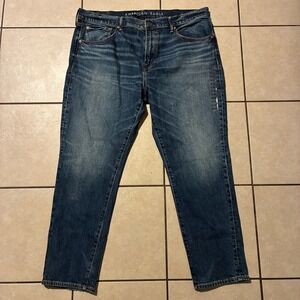 American Eagle EasyFlex Men's 38x30 Blue Denim Jeans Athletic Fit